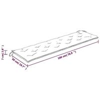 Bankkussen gestreept 180x50x7 cm stof wit en blauw - thumbnail