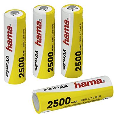 Hama heroplaadbare nimh-batterij 4xaa 2500mah