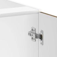 Spoelbakonderkast Lucca bewerkt hout gerookt eikenkleurig - thumbnail