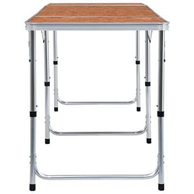 VidaXL Campingtafel inklapbaar 240x60 cm aluminium