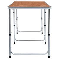 VidaXL Campingtafel inklapbaar 240x60 cm aluminium - thumbnail