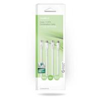 Nedis Coax- en CAT6-Combikabel | IEC (Coax) Male / RJ45 Male | IEC (Coax) Female / RJ45 Male | Vernikkeld | RG58 | 75 Ohm | Dubbel Afgeschermd | 3.00 - thumbnail