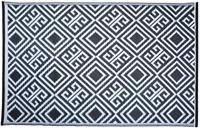 Tuintapijt 120x180 cm Zwart/Wit - thumbnail