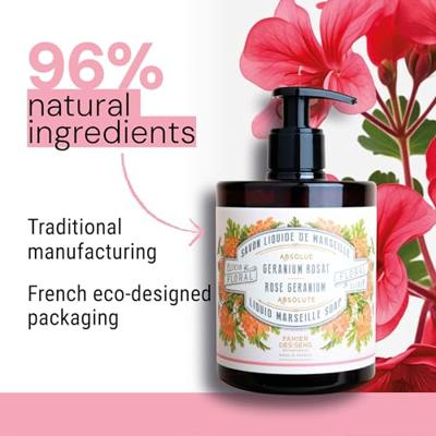 Panier des Sens Rose Geranium Liquid Marseille 500ml