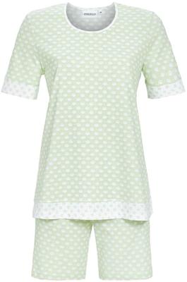 Katoenen shortama schelpen groen