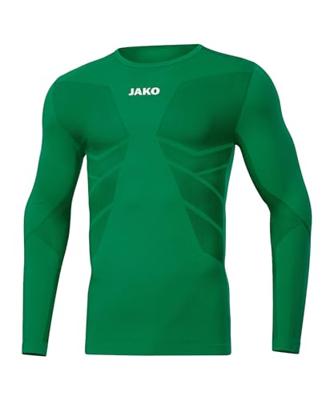 JAKO 6456 Longsleeve Comfort Gerecycled - Sportgroen - XXS