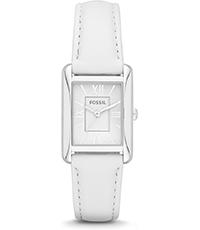 Horlogeband Fossil ES3516 Leder Wit 16mm