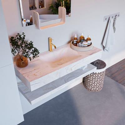 MONDIAZ ALAN-DLUX 110cm planchet Ostra. Vrijhangende wastafel CLOUD midden 1 kraangat, kleur Ostra. MONDIAZ ALAN-DLUX 110cm planchet Ostra. Vrijhangende wastafel CLOUD midden 1 kraangat, kleur Ostra.