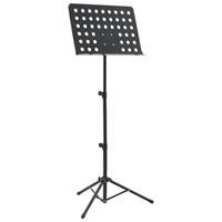 VidaXL Muziekboekenstandaard staal zwart - thumbnail