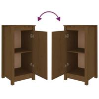 Dressoirs 2 st 40x35x80 cm massief grenenhout honingbruin - thumbnail