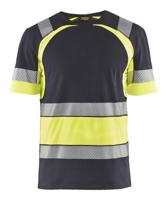 Blåkläder T-Shirt High-Vis 34211030 | Medium Grijs/High-Vis Geel | Maat XL - 7330509815342 - thumbnail