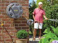 Tuinslanghaspel wandbevestiging voor 60m slang - thumbnail