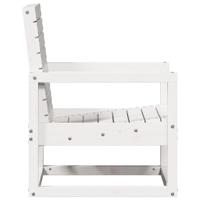 3-delige Loungeset massief grenenhout wit - thumbnail