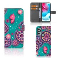 Motorola Moto G60s Hoesje Cirkels en Vlinders - thumbnail