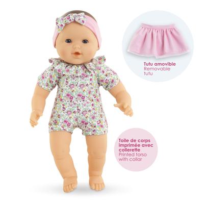 Grote babypop - COROLLE - Mijn schattige grote bloementuin-babypop - 36 cm - vanaf 2 jaar