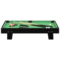 VidaXL Minipooltafel 3 feet 92x52x19 cm zwart en groen - thumbnail