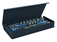 Gedore TC 19 20 MU-10 | Dopsleutelset 1/4" + 1/2" | in etui met CT-module | 52-delig - 3085031 - thumbnail