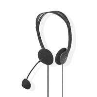 Nedis PC-Headset | On-Ear | Stereo | 2x 3.5 mm | 2 m | 1 stuks - CHST100BK CHST100BK - thumbnail