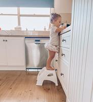 Opstapje - DREAMBABY - Toddler & Me 2 Up - Antislip en gestructureerd - Tot 145kg voor kleintjes en volwassenen - Grijs - thumbnail