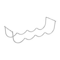 Metaltex Flessenhouder 41x12x11 cm Zilver - thumbnail