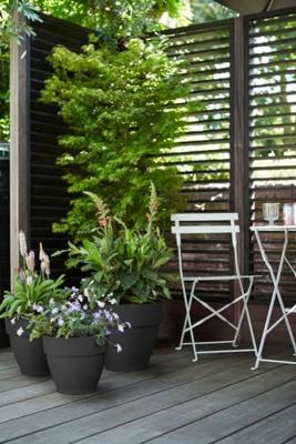 Elho pot vibia campana rond D20cm - antraciet - thumbnail