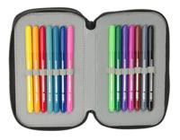 Driedubbele Pennenzak Safta Urban style Blauw Grijs 12,5 x 19,5 x 5,5 cm 37 Onderdelen - thumbnail