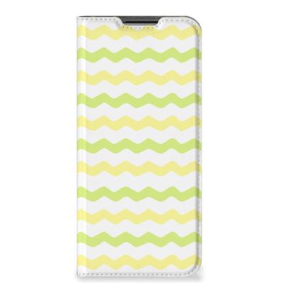 OPPO A54 5G | A74 5G | A93 5G | Hoesje met Magneet | Waves Yellow