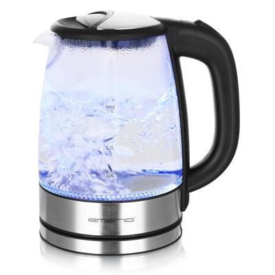 Emerio WK-119988 Glazen Waterkoker 1.7L 2200W RVS/Zwart