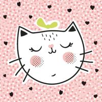 Duni Servetten Playful Cat 33x33 cm 20 Stuks - thumbnail