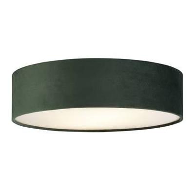 Searchlight PlafondlampDrum Pleat 38cm groen velvet - 23298-2GR