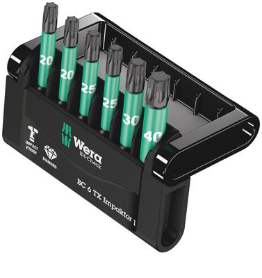 Wera Mini-Check Impaktor 2 05057693001 Bitset 6-delig Binnen-Torx Impactor technologie
