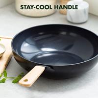 Eco-Smartshape Wok Light Wood 28cm - thumbnail