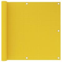 Balkonscherm 90x600 cm HDPE geel - thumbnail