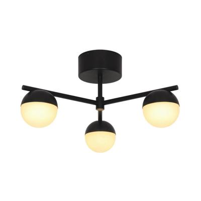 Plafondlamp zwart Nordlux Contina opaal glas metaal Plafondlamp zwart Nordlux Contina opaal glas metaal