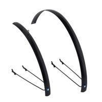 Xtrabike Spatbord 28 zwart vlak alu - thumbnail