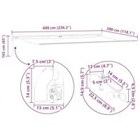 Luifel automatisch uittrekbaar LED 600x300 cm antraciet en wit - thumbnail
