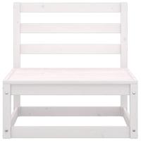 Tuinbank 2-zits massief grenenhout wit - thumbnail
