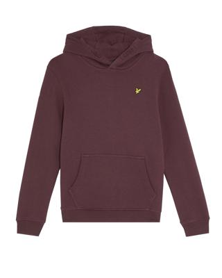 Lyle & Scott winter hoodie jongens - rood - brush