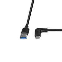 Lindy 0,5 m USB 3.2 Type-A naar rechtshoekige USB-C-kabel, 10 Gbps - thumbnail
