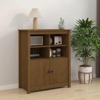 Dressoir 83x41,5x100 cm massief grenenhout honingbruin - thumbnail