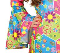 Hippie meisje flower power - thumbnail