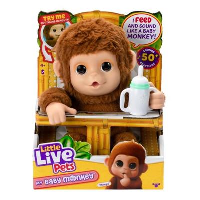 Little Live Pets My baby Monkey Mango interactieve knuffelaap