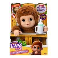 Little Live Pets My baby Monkey Mango interactieve knuffelaap - thumbnail