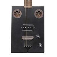 J.N Guitars Cask Hogshead Acoustic/Electric Cigar Box zwart - thumbnail