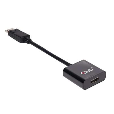 club3D CAC-2070 DisplayPort Adapter [1x DisplayPort stekker - 1x HDMI-bus] Zwart