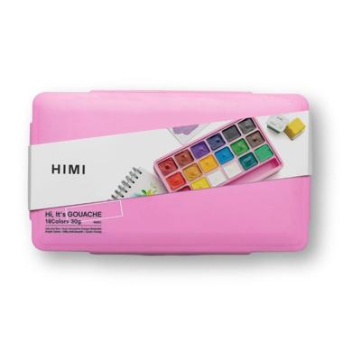 Gouache himi 18 kleuren 30gr box roze