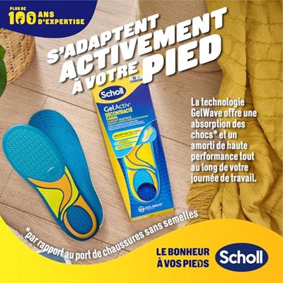 Scholl GelActiv Inlegzolen Casual S Maat 35.5-40.5