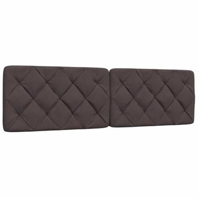 Bed met matras stof donkerbruin 180x200 cm