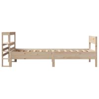 Bedframe zonder matras massief grenenhout 75x190 cm - thumbnail