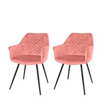 Riverdale Lynn armstoel roze - thumbnail